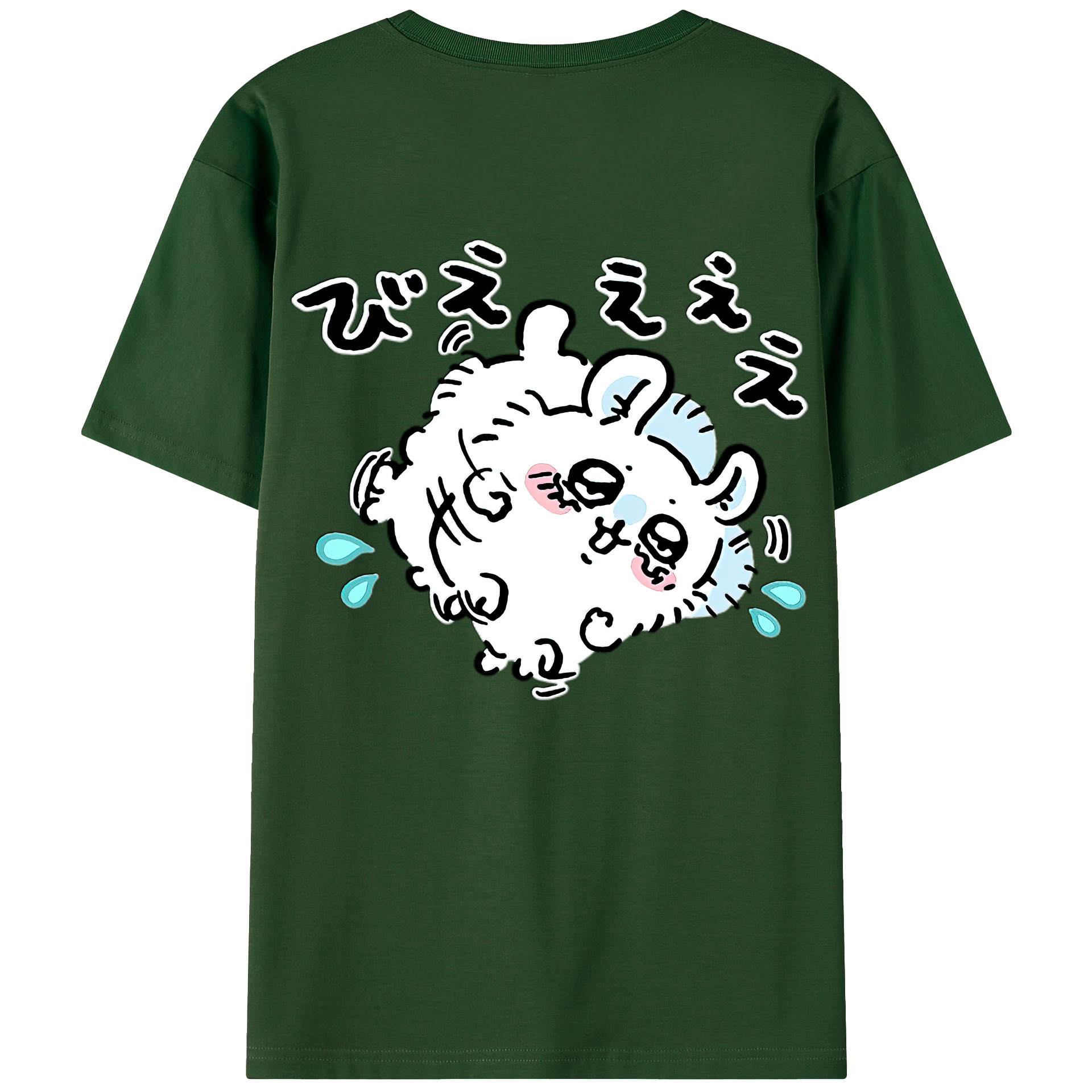 （画像用） ちいかわ モモンガ Chii-kawa Momonga 綿100％半袖Tシャツ（背面プリント）